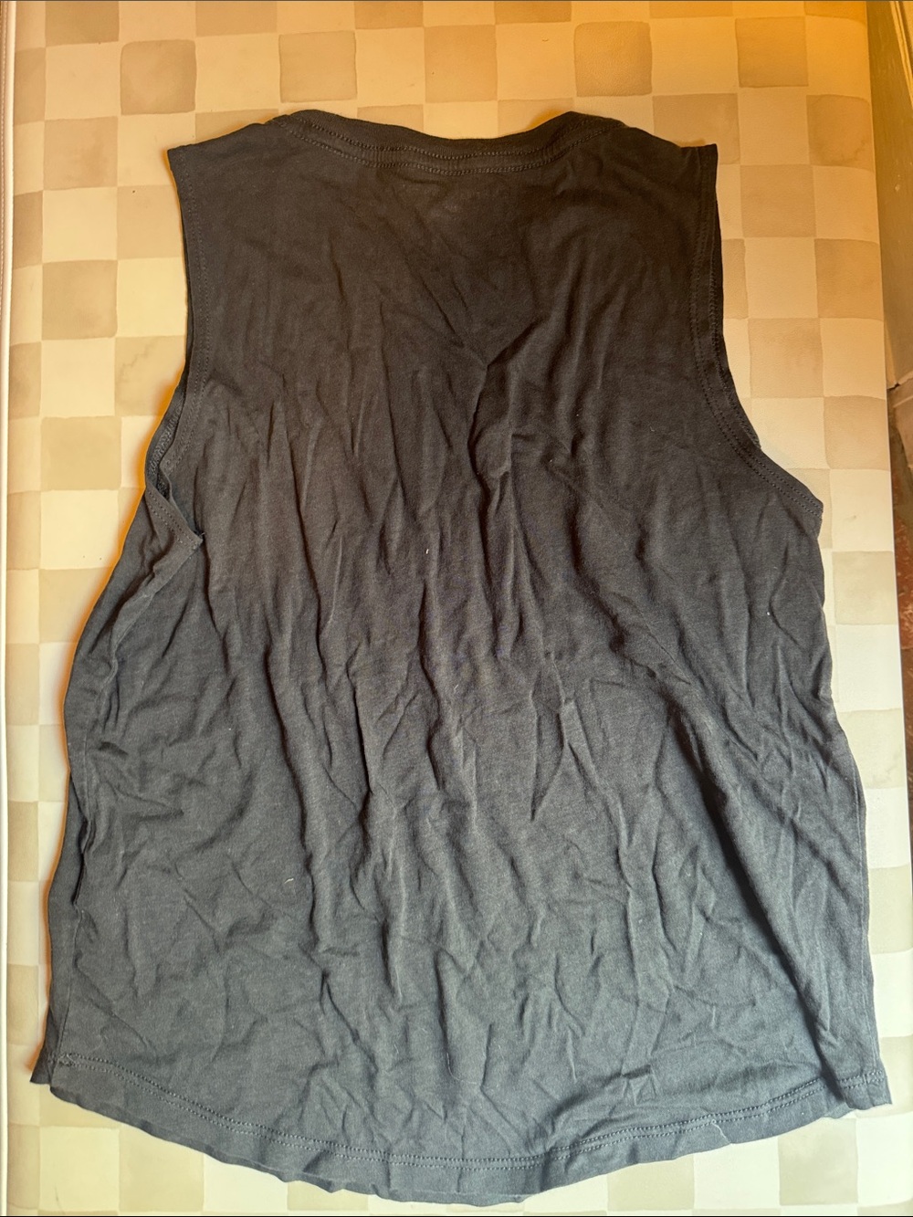 Spiritual Gangster Black Muscle Tank with Crescent Moon Graphic - Picture 4 of 5